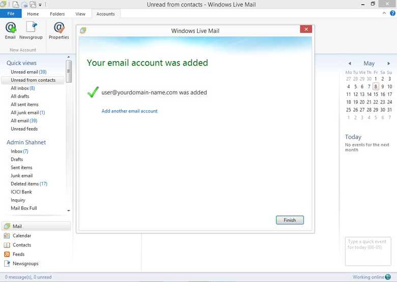 email configuration, outlook email configuration help, email configuration help services in India